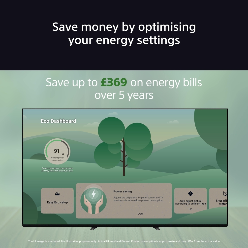 Sony K65XR8AU 65" OLED Smart Television, 4K Ultra HD, Black, E Rated