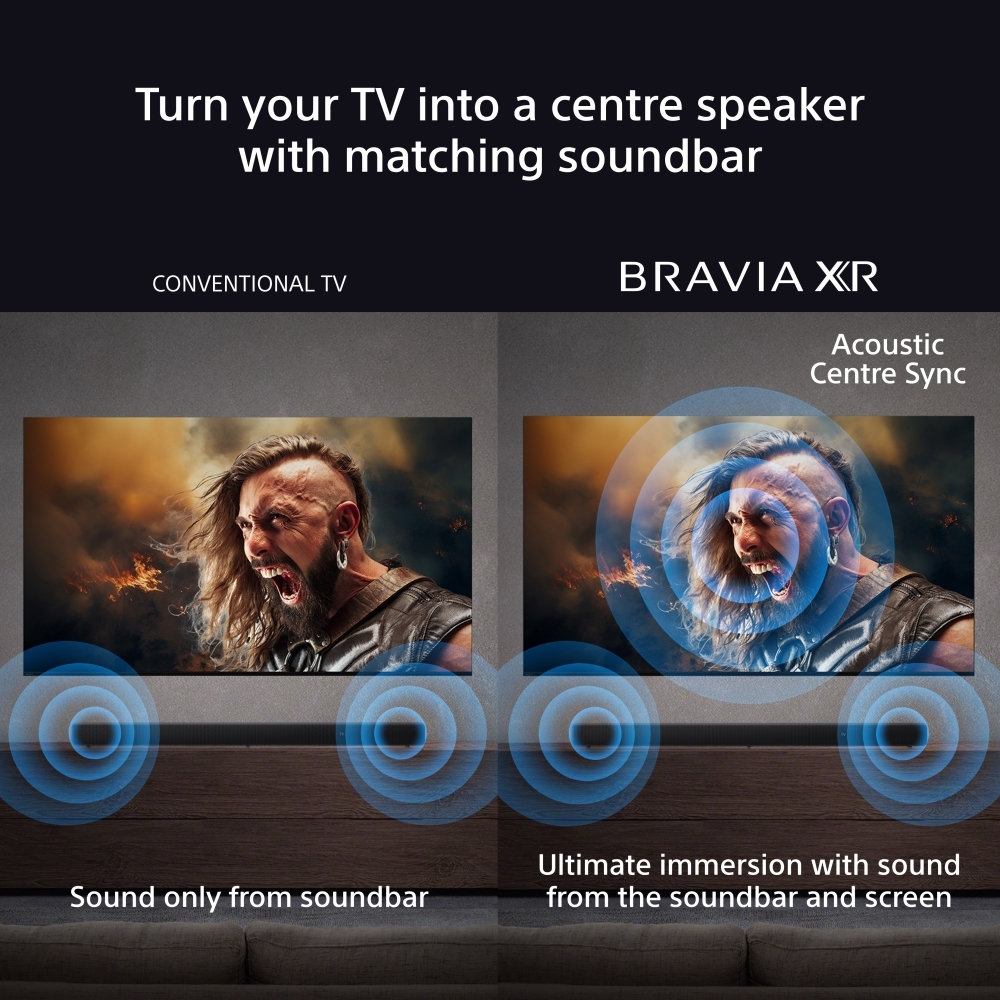 Sony K85XR55BP.UKA BRAVIA 5 85" Mini LED Smart Television, 4K Ultra HD, Black, C Rated