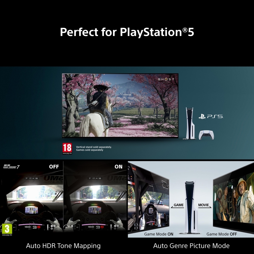 Sony K85XR75M2PB.UKA 85" Mini RGB Smart Television, 4K Ultra HD, Black, C Rated