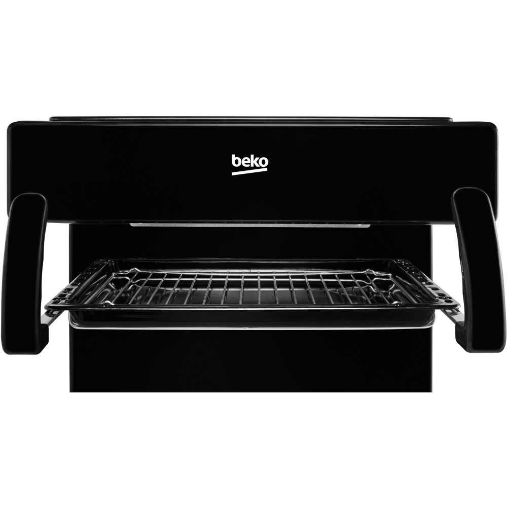 Beko KA52NEK Gas Cooker with High Level Grill, Black, A Rated Marks