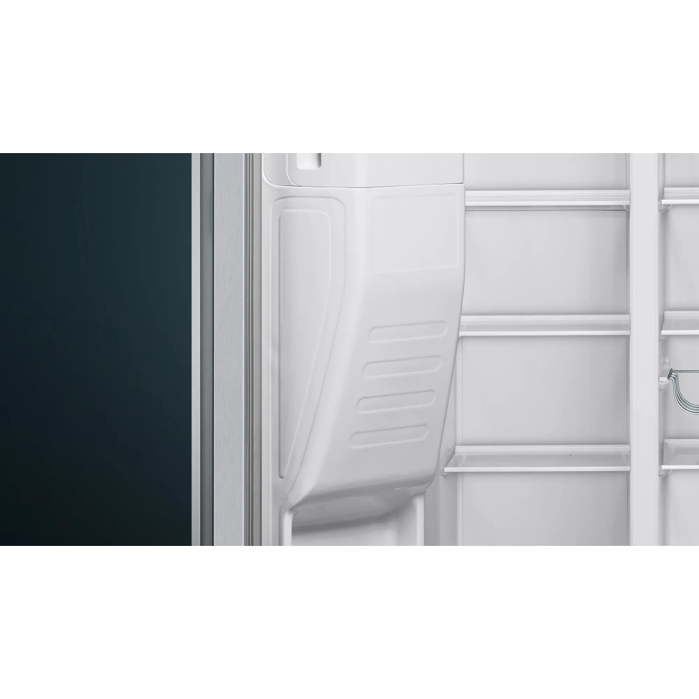 Siemens KA93GAIDP iQ500 American Fridge Freezer,  Plumbed, Stainless Steel, D Rated