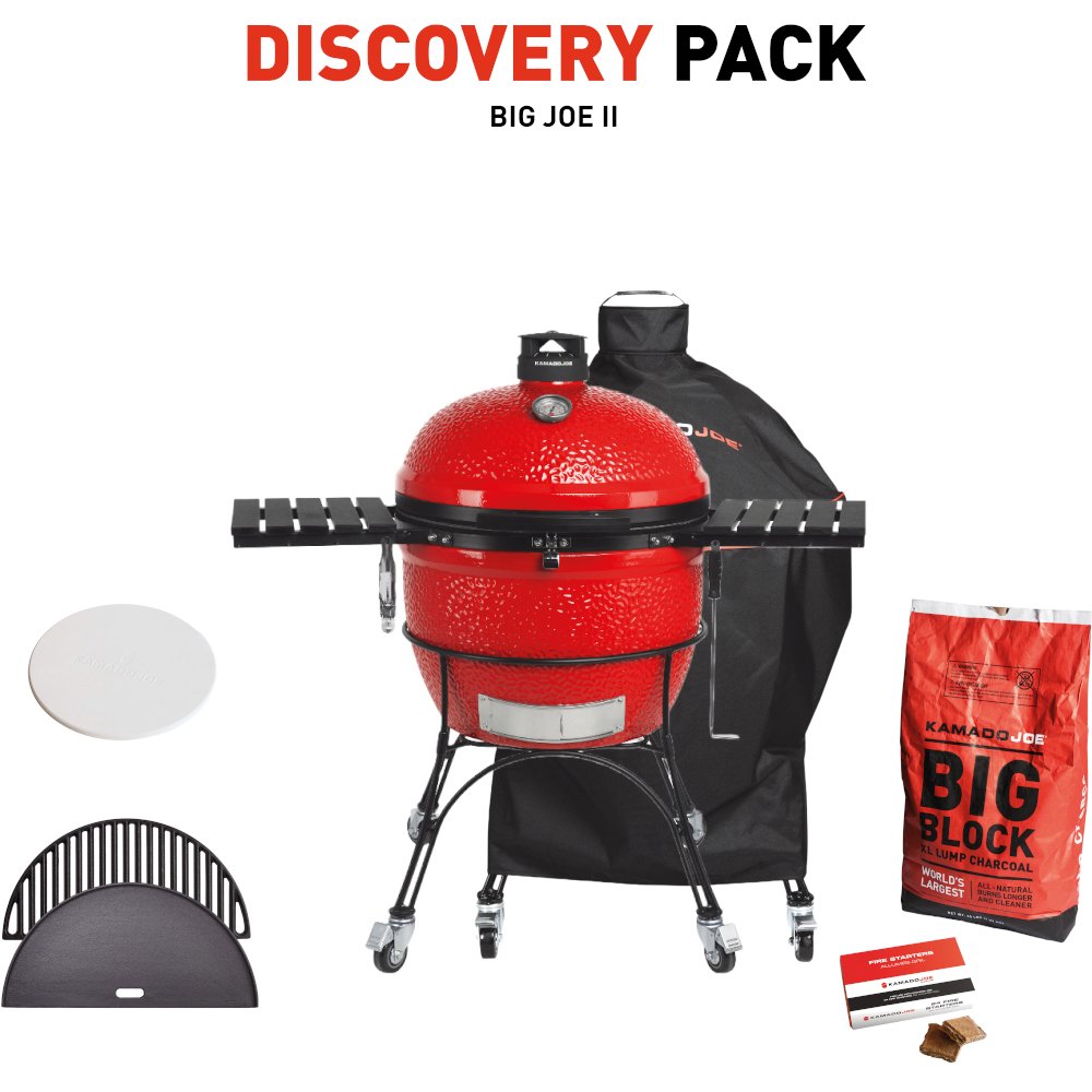 Kamado Joe Big Joe II with Discovery Pack, Red