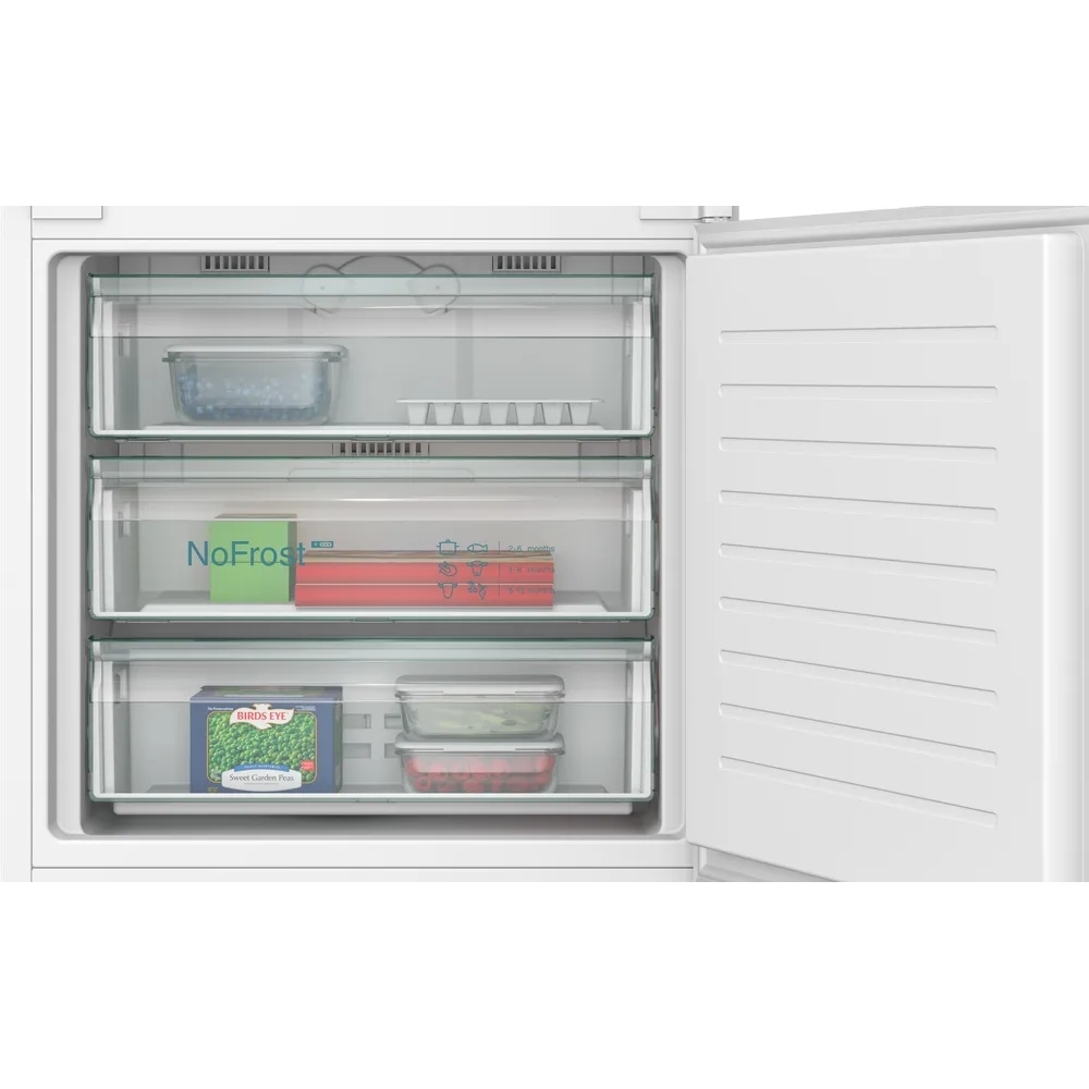 Siemens KB96NNSE0 iQ100 No Frost Integrated Fridge Freezer, Sliding Hinge, 70/30, E Rated