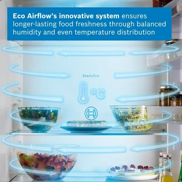 Bosch KBN96NSE1G Series 2 No Frost Integrated Fridge Freezer, Sliding Hinge, 70/30, E Rated