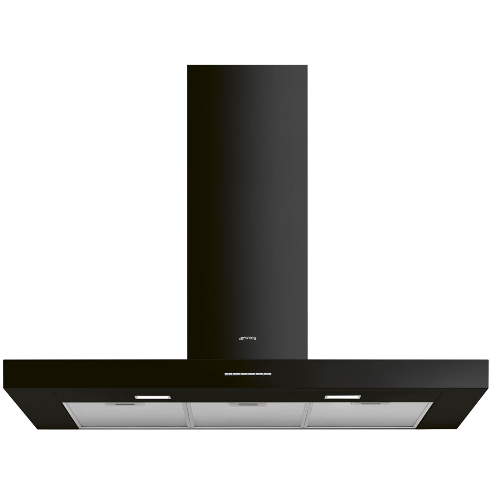 Smeg KBT100BL 100cm Chimney Cooker Hood, Black, A Rated
