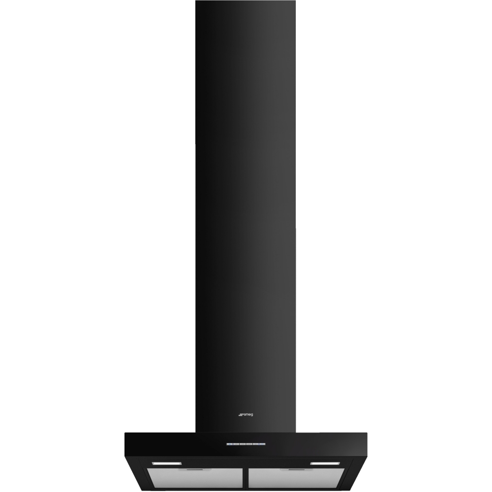 Smeg KBT600BL 60cm Chimney Cooker Hood, Black, A Rated