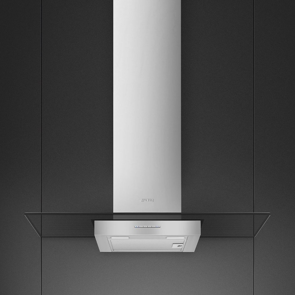 Buy Smeg KBT900VE 90cm Chimney Cooker Hood Stainless Steel and Glass