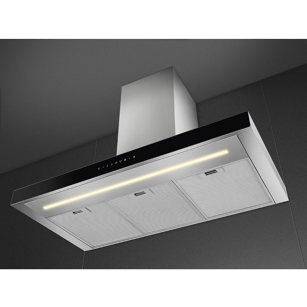 Smeg KBT9L4VN 90cm Chimney Cooker Hood, Stainless Steel, A Rated