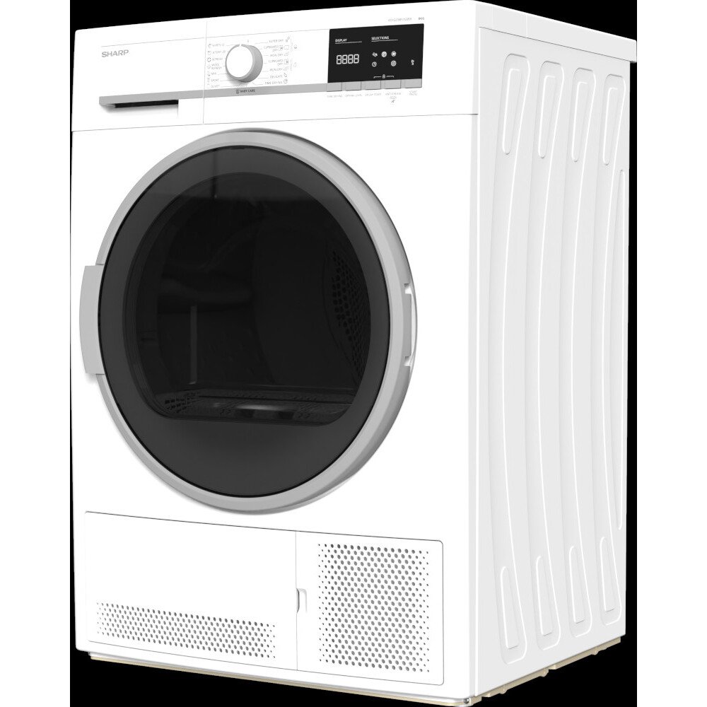 Buy Sharp KDGCB8S7GW9 Condenser Tumble Dryer White Marks Electrical