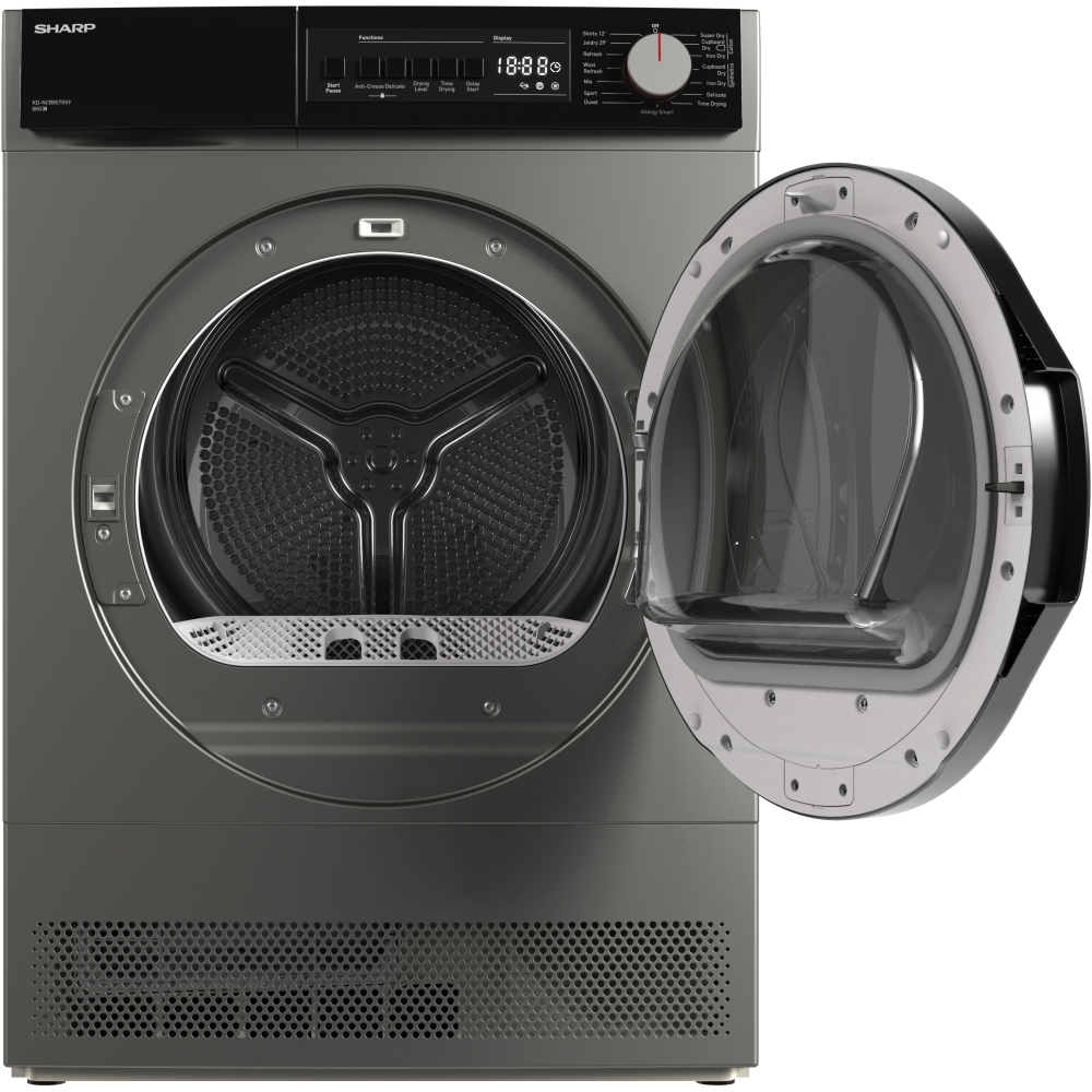 Sharp KD-NCB8S7GW91-EN Condenser Tumble Dryer