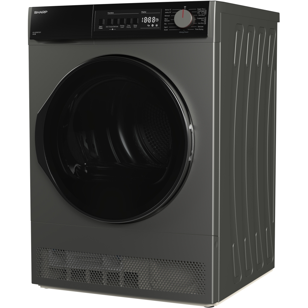 Sharp KD-NCB8S7GW91-EN Condenser Tumble Dryer