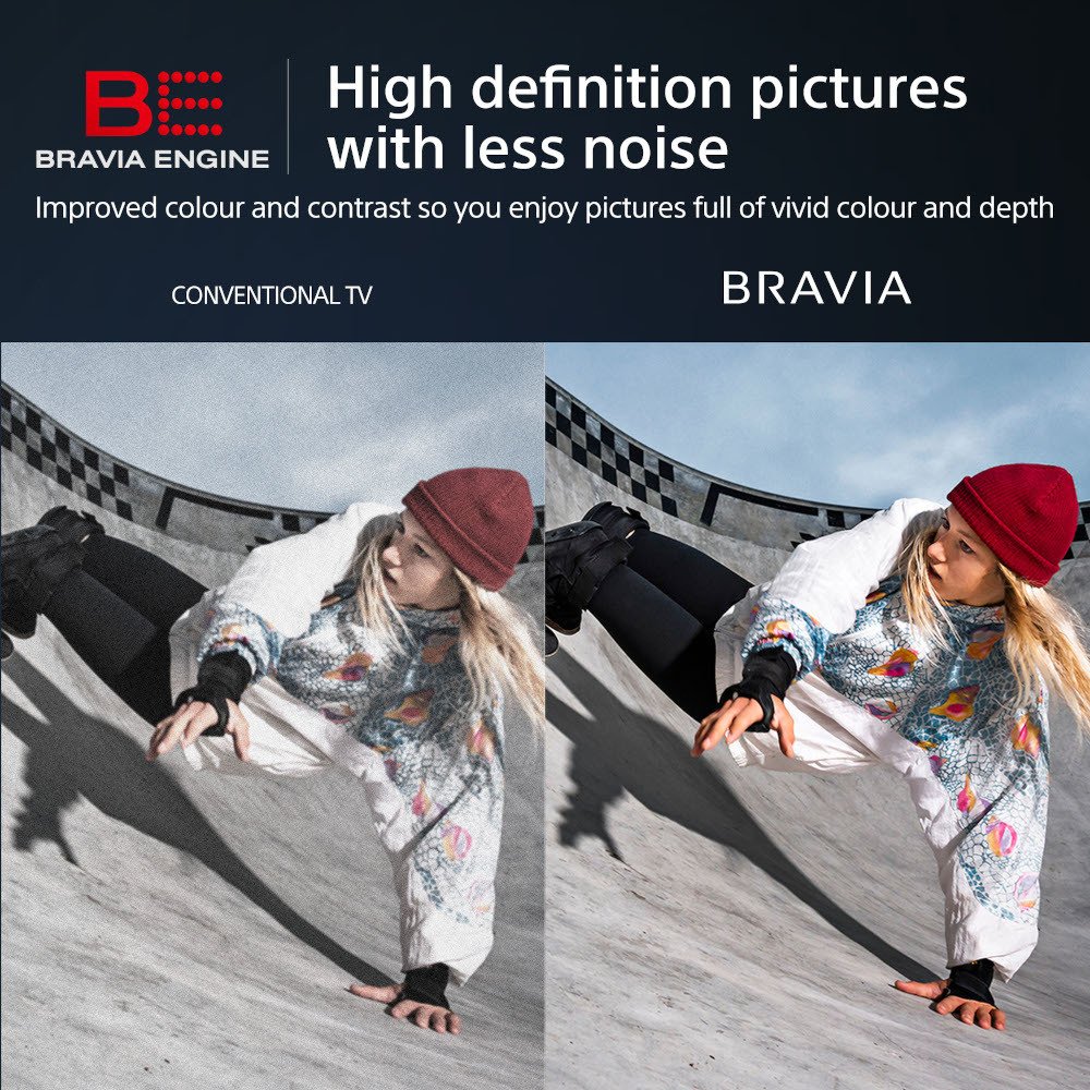 Sony KD32W800P1U W800 32" LED HD Ready HDR Smart Android TV, Black, F Rated