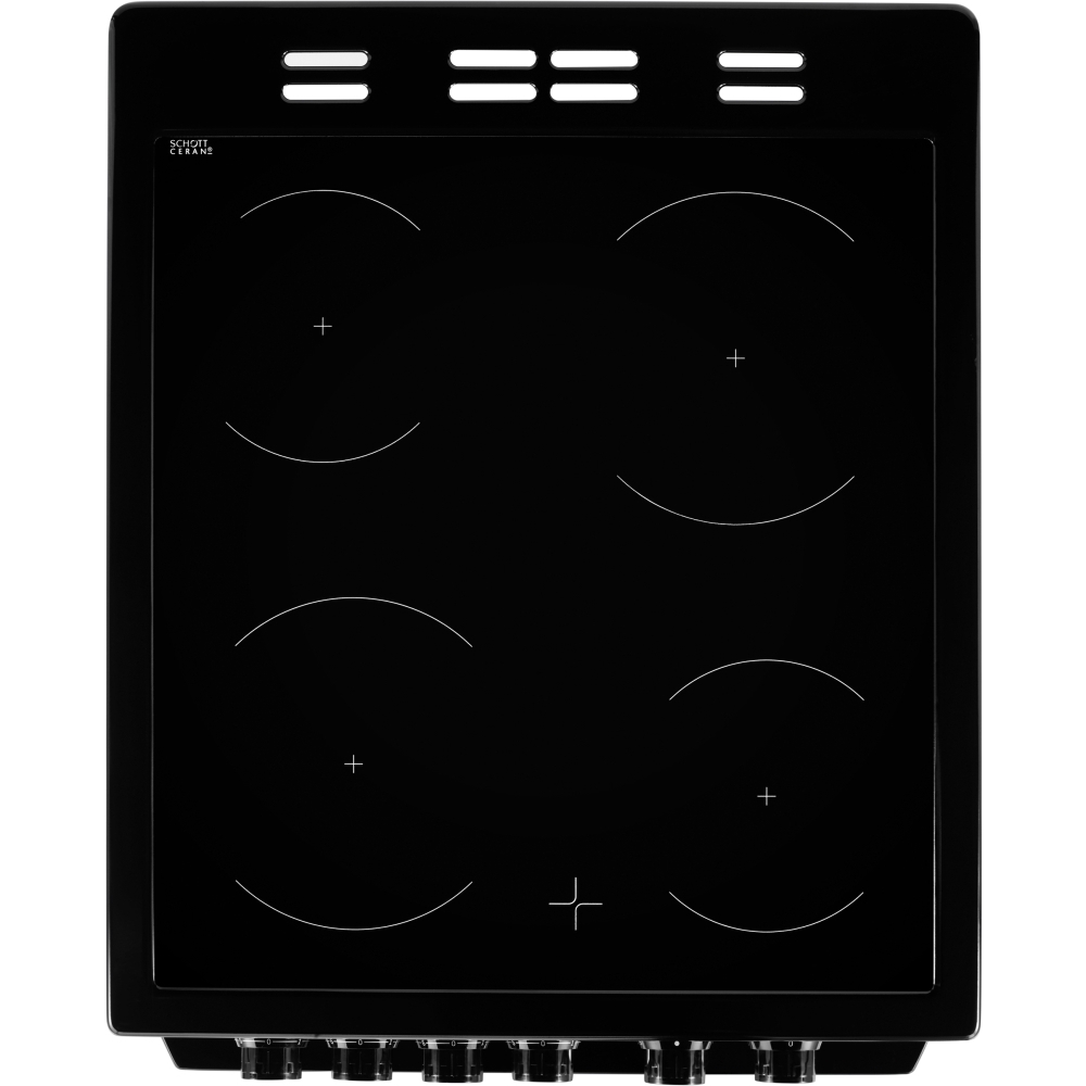 Beko KDC5422AK Ceramic Electric Cooker with Separate Grill, Black, A Rated