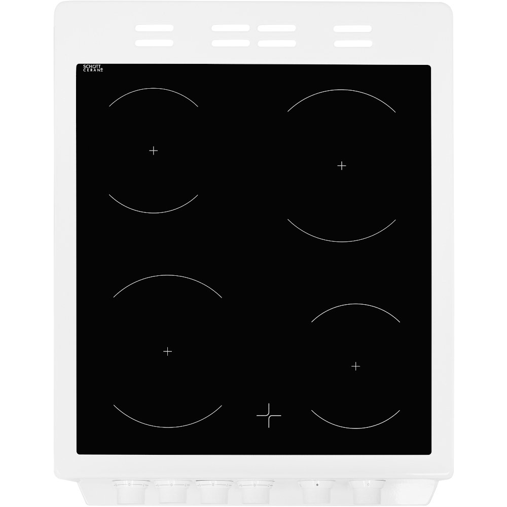 Beko KDC5422AW Ceramic Electric Cooker with Separate Grill, White, A Rated