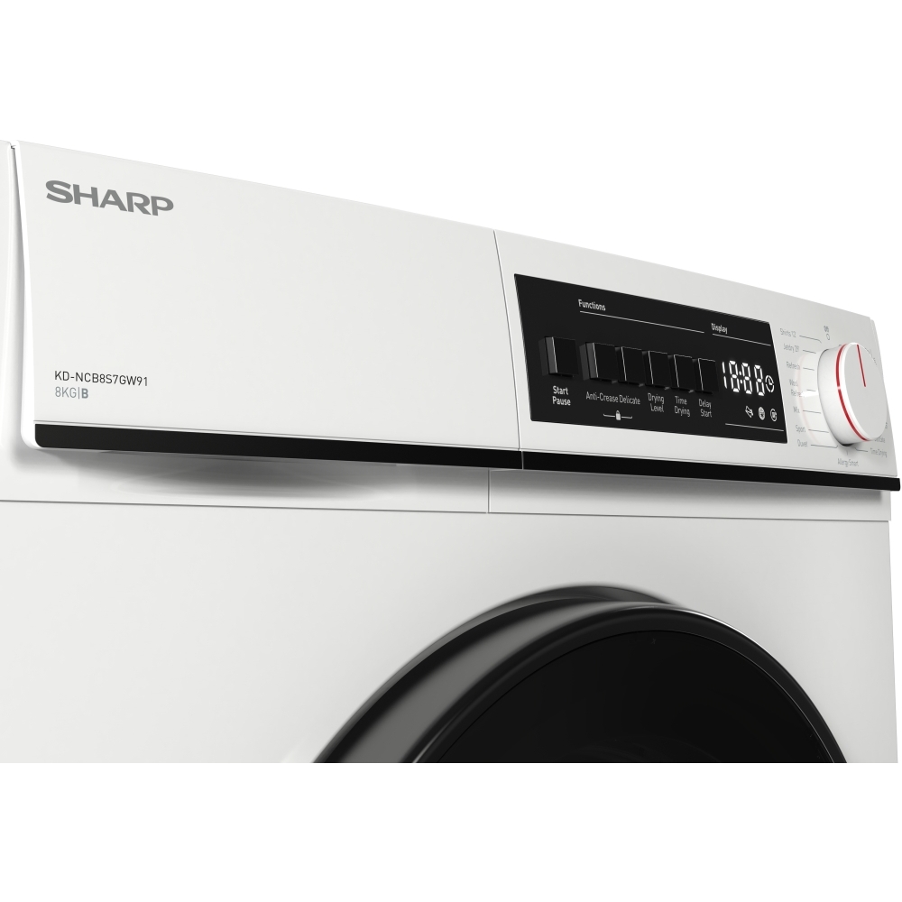 Buy Sharp KDNCB8S7GW91 Condenser Tumble Dryer (KDNCB8S7GW91) Marks