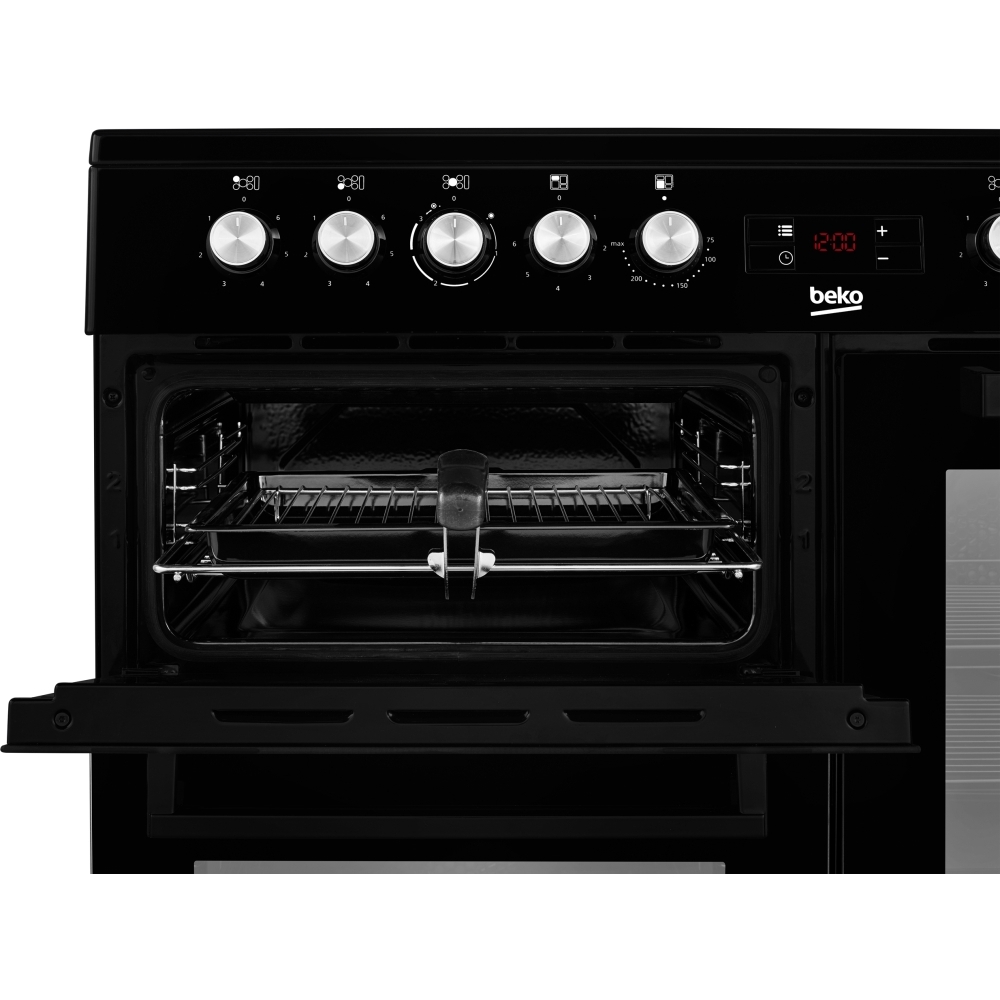 Beko KDVC100K 100cm Ceramic Range Cooker, Black, A Rated