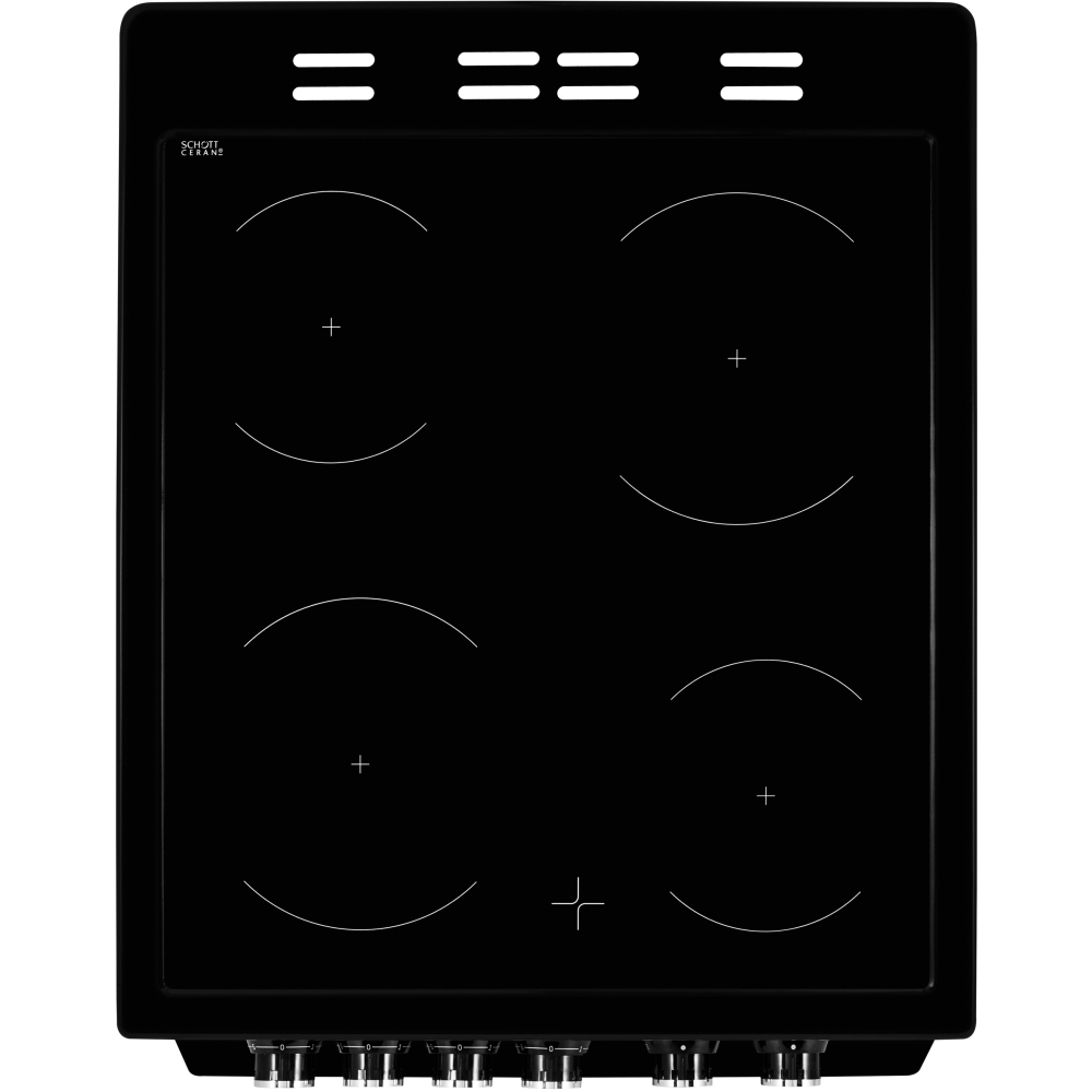 Beko KDVC563AK Ceramic Electric Cooker with Double Oven, Black, A Rated