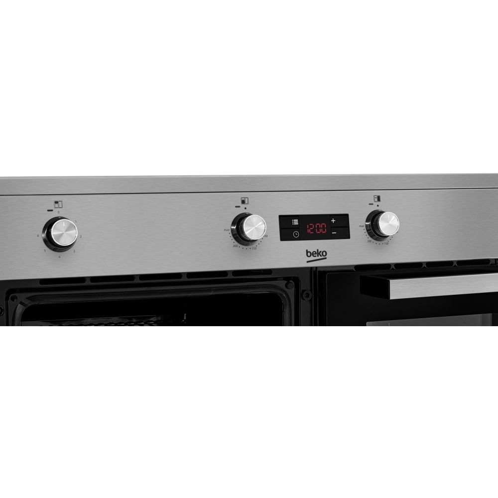 Beko KDVI90X 90cm Induction Range Cooker, Stainless Steel, A Rated