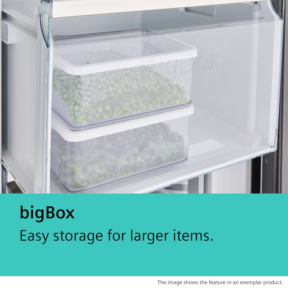 Siemens KF96DPXEA iQ700 American Fridge Freezer, Brushed Black Steel, E Rated,  Plumbed