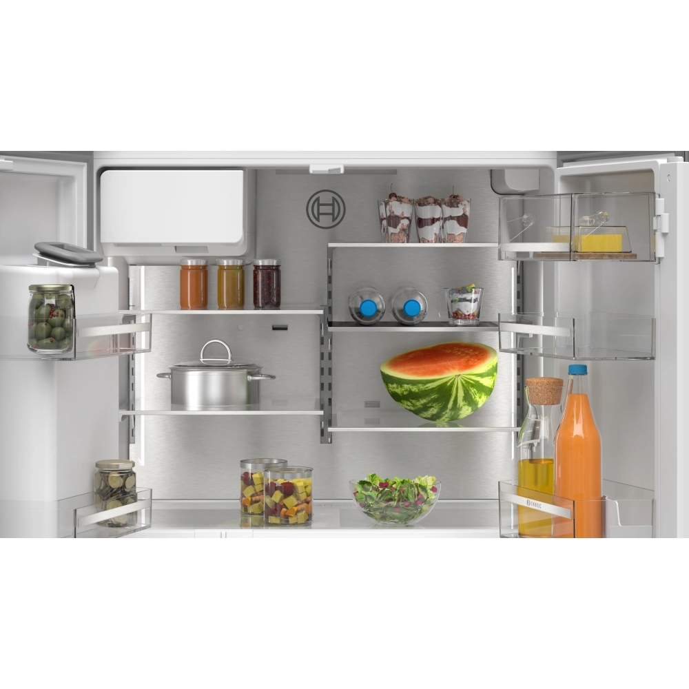 Bosch KFD96APEAG Series 6 American Fridge Freezer, Stainless Steel, E Rated,  Plumbed