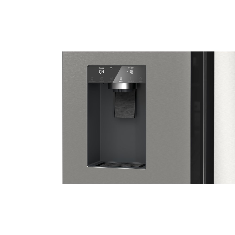 Bosch KFI96APEAG Series 6 American Fridge Freezer,  Non-Plumbed, Stainless Steel, E Rated