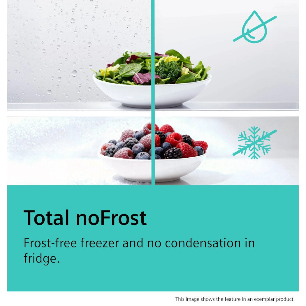 Siemens KG36NVICG Total No Frost Fridge Freezer, 60/40, Stainless Steel, C Rated