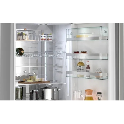 Siemens KG39NAIAU iQ500 Total No Frost Fridge Freezer, 70/30, Stainless Steel, A Rated