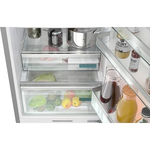 Siemens KG39NAIAU iQ500 Total No Frost Fridge Freezer, 70/30, Stainless Steel, A Rated
