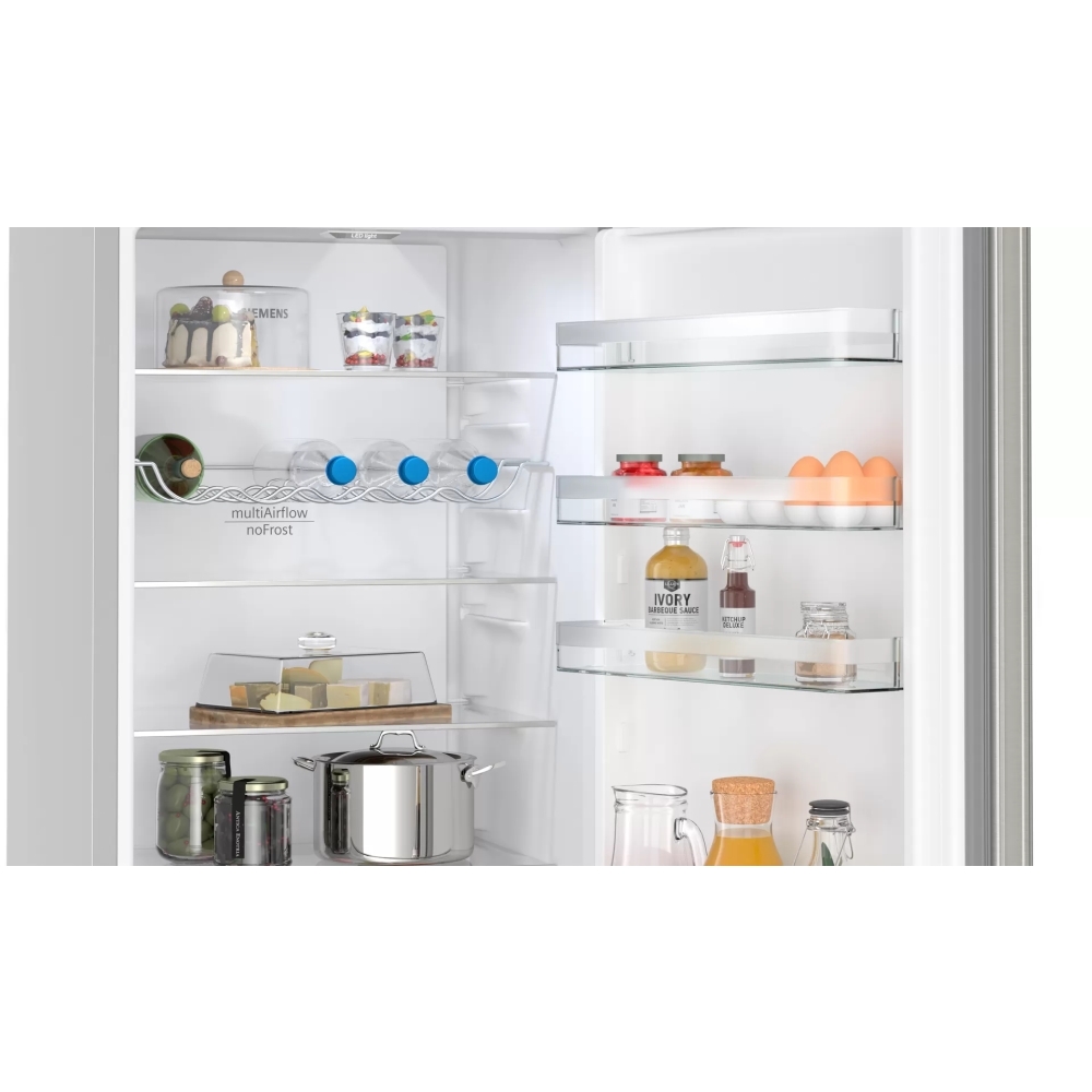 Siemens KG39NXIBF iQ300 No Frost Fridge Freezer, 70/30, Stainless Steel, B Rated