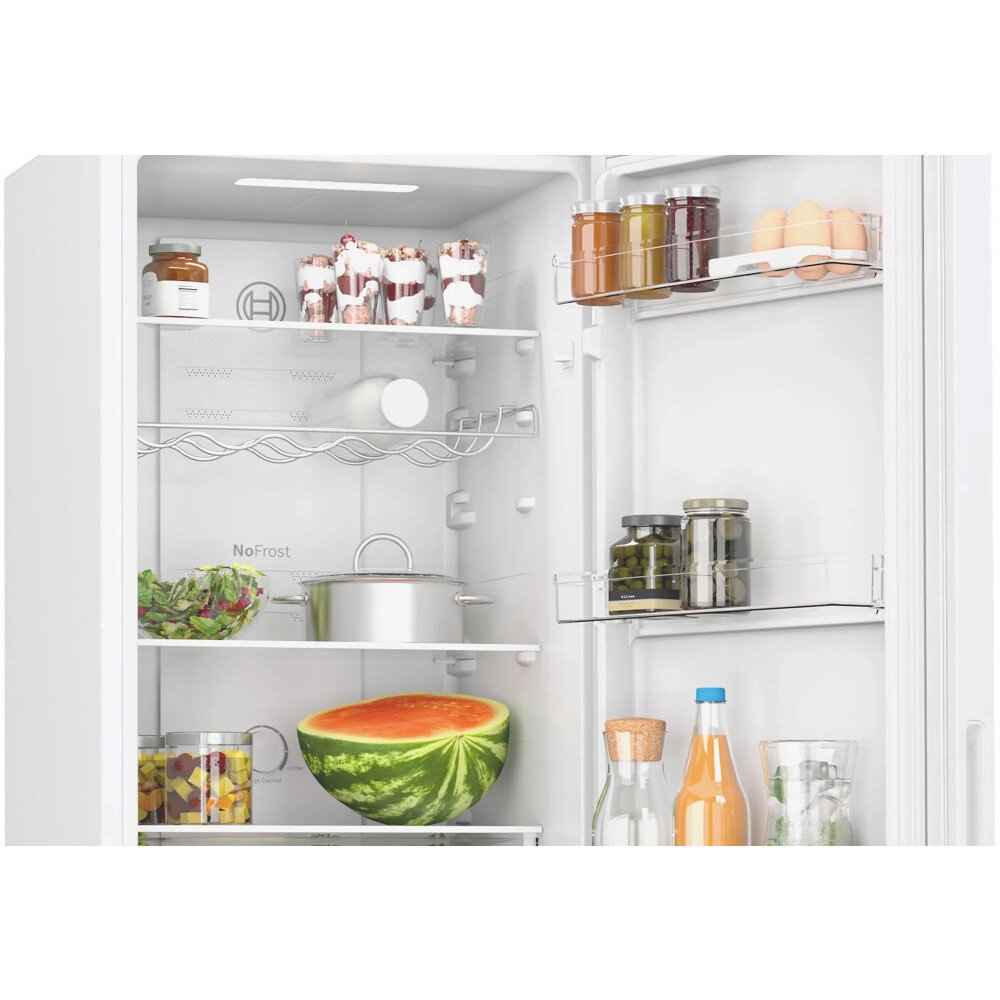 Bosch KGN27NWEAG Series 2 No Frost Fridge Freezer, 50/50, White, E Rated