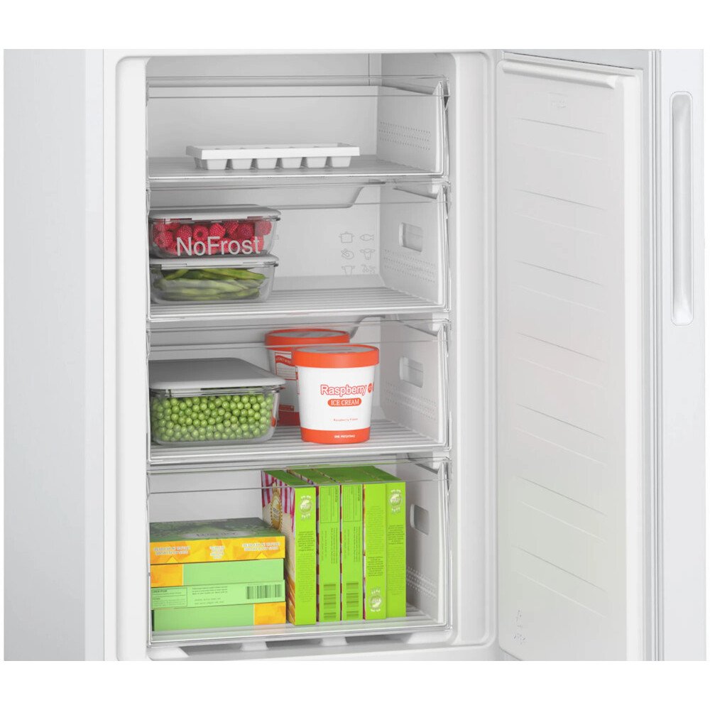 Bosch KGN27NWEAG Series 2 No Frost Fridge Freezer, 50/50, White, E Rated