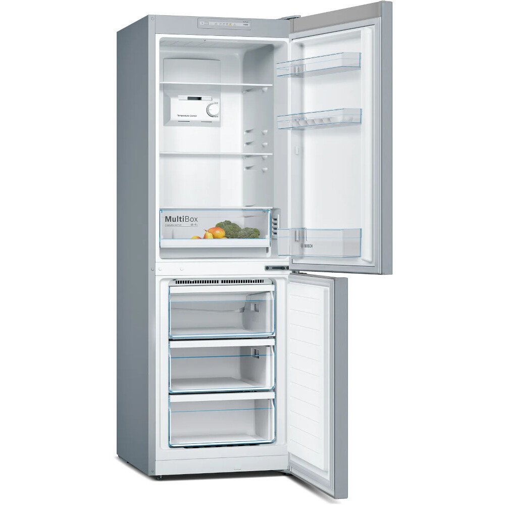 Bosch KGN33NLEBG Series 2 No Frost Fridge Freezer, 70/30, Stainless Steel, E Rated
