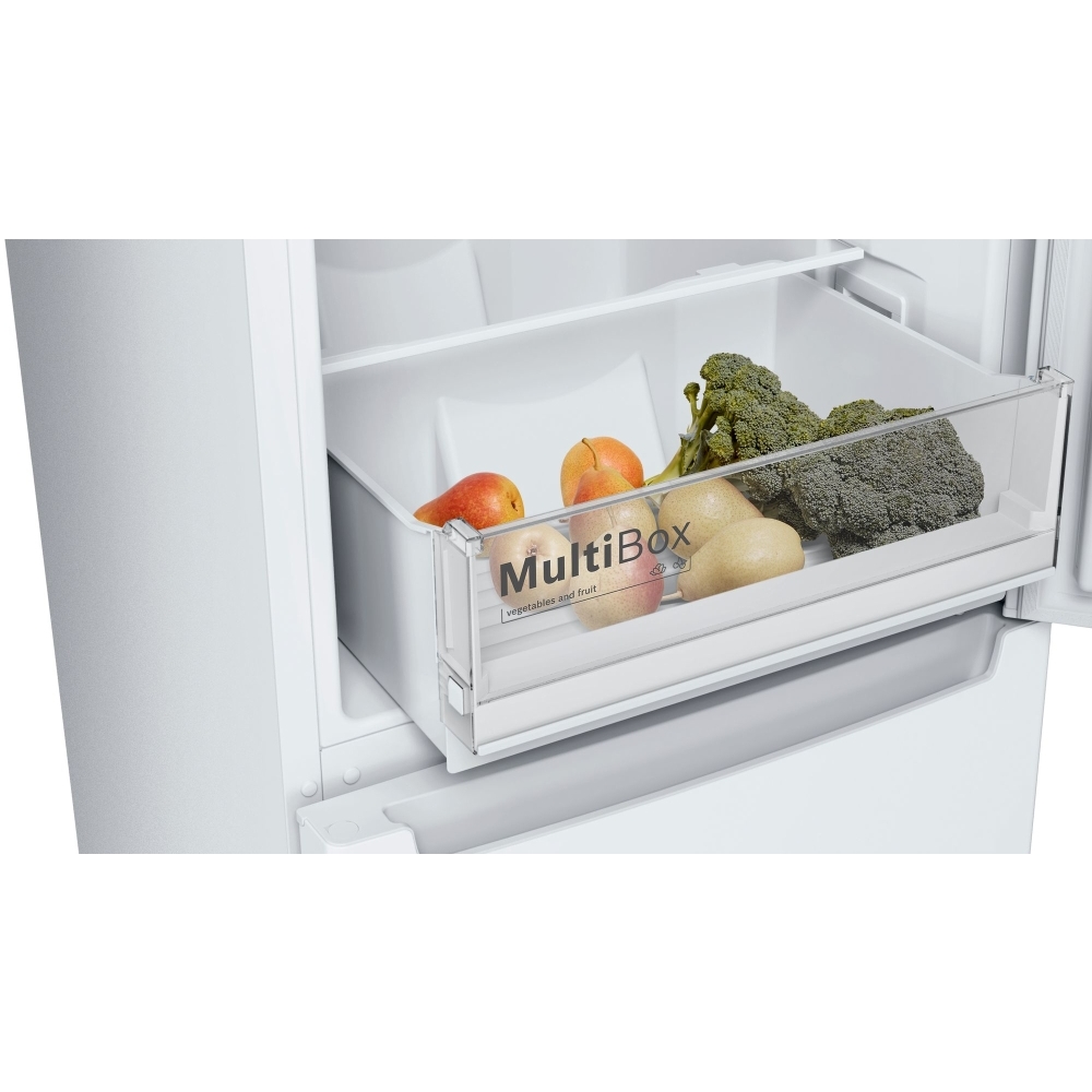 Bosch KGN33NWEAG Series 2 No Frost Fridge Freezer, 60/40, White, E
