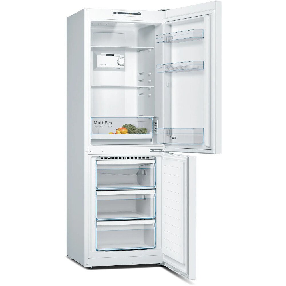 Bosch KGN33NWEBG Series 2 No Frost Fridge Freezer, 60/40, White, E Rated