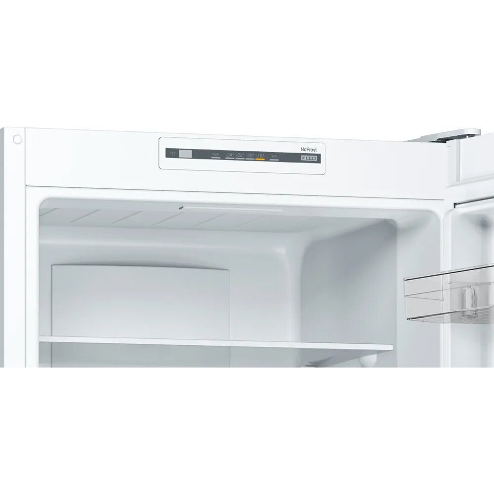Bosch KGN33NWEBG Series 2 No Frost Fridge Freezer, 60/40, White, E Rated