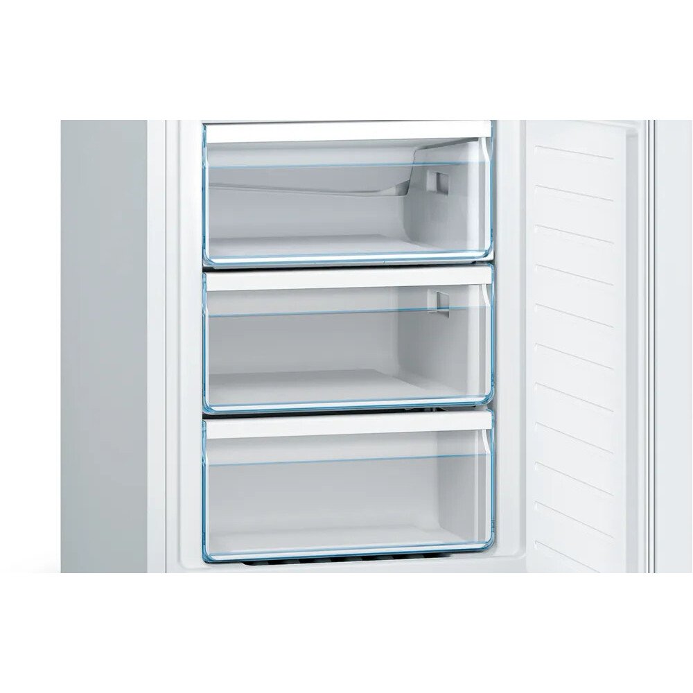Bosch KGN33NWEBG Series 2 No Frost Fridge Freezer, 60/40, White, E Rated