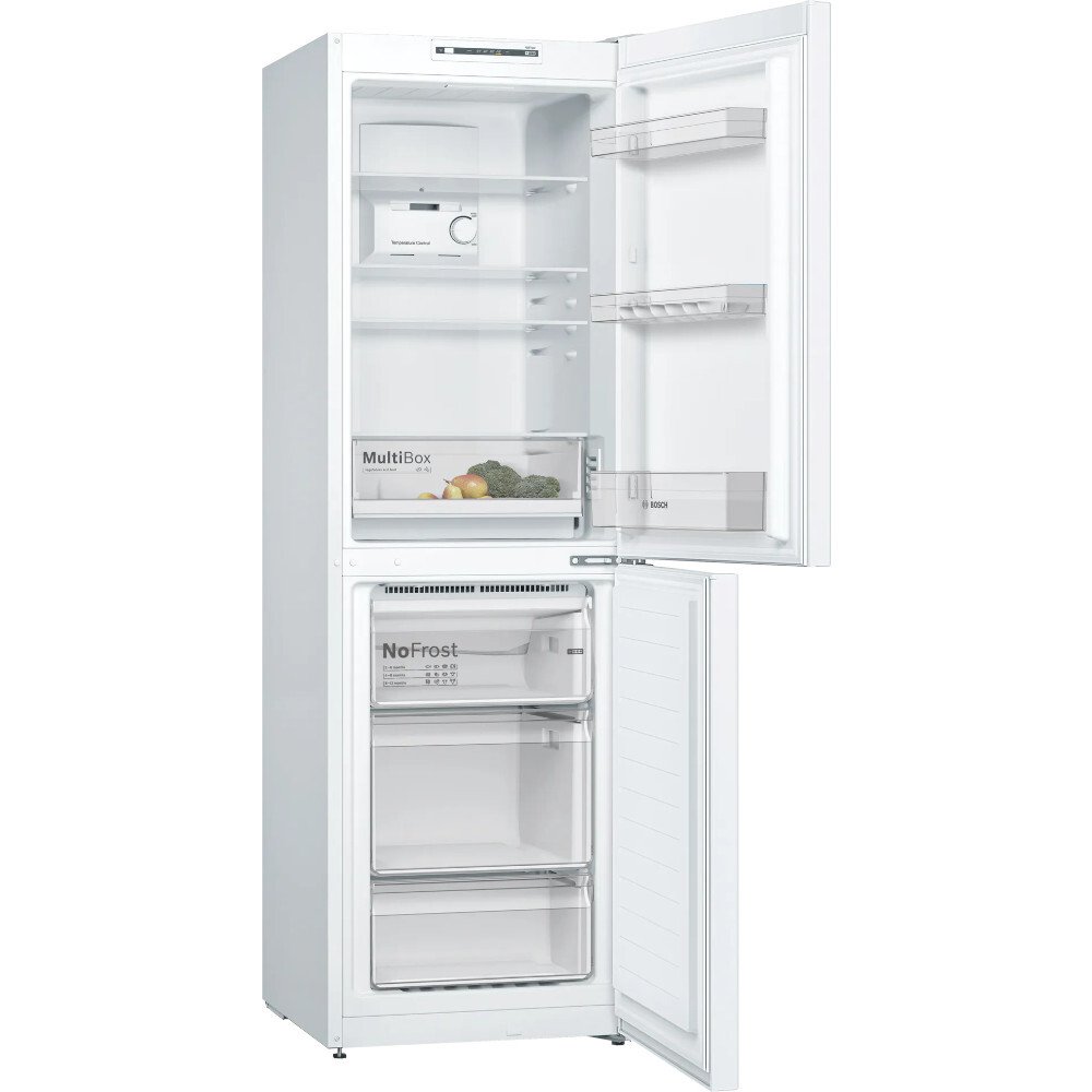 Bosch KGN34NWEAG Series 2 No Frost Fridge Freezer, 50/50, White, E Rated