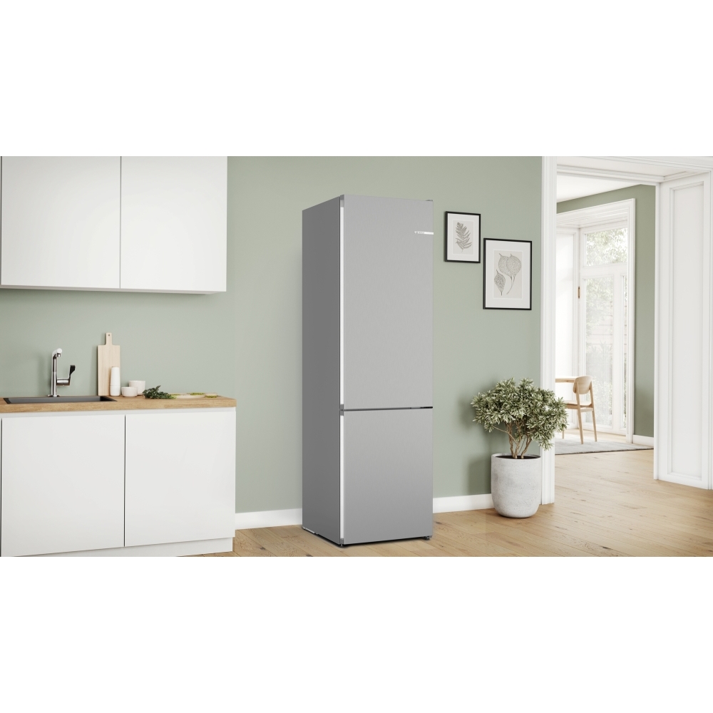 Bosch KGN392LAF Series 4 No Frost Fridge Freezer, 70/30, Stainless Steel, A Rated