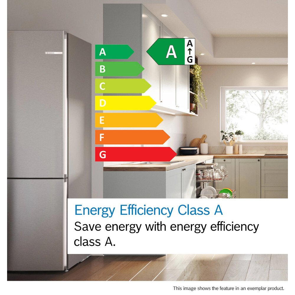 Bosch KGN392LAGG Series 4 Total No Frost Fridge Freezer, 70/30, Stainless Steel, A Rated