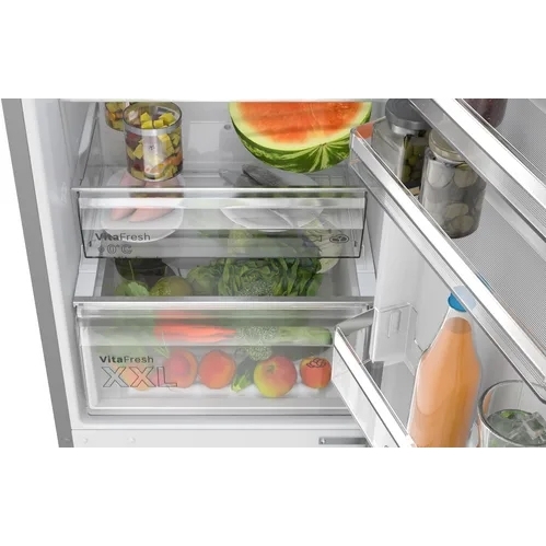 Bosch KGN392LAGG Series 4 Total No Frost Fridge Freezer, 70/30, Stainless Steel, A Rated