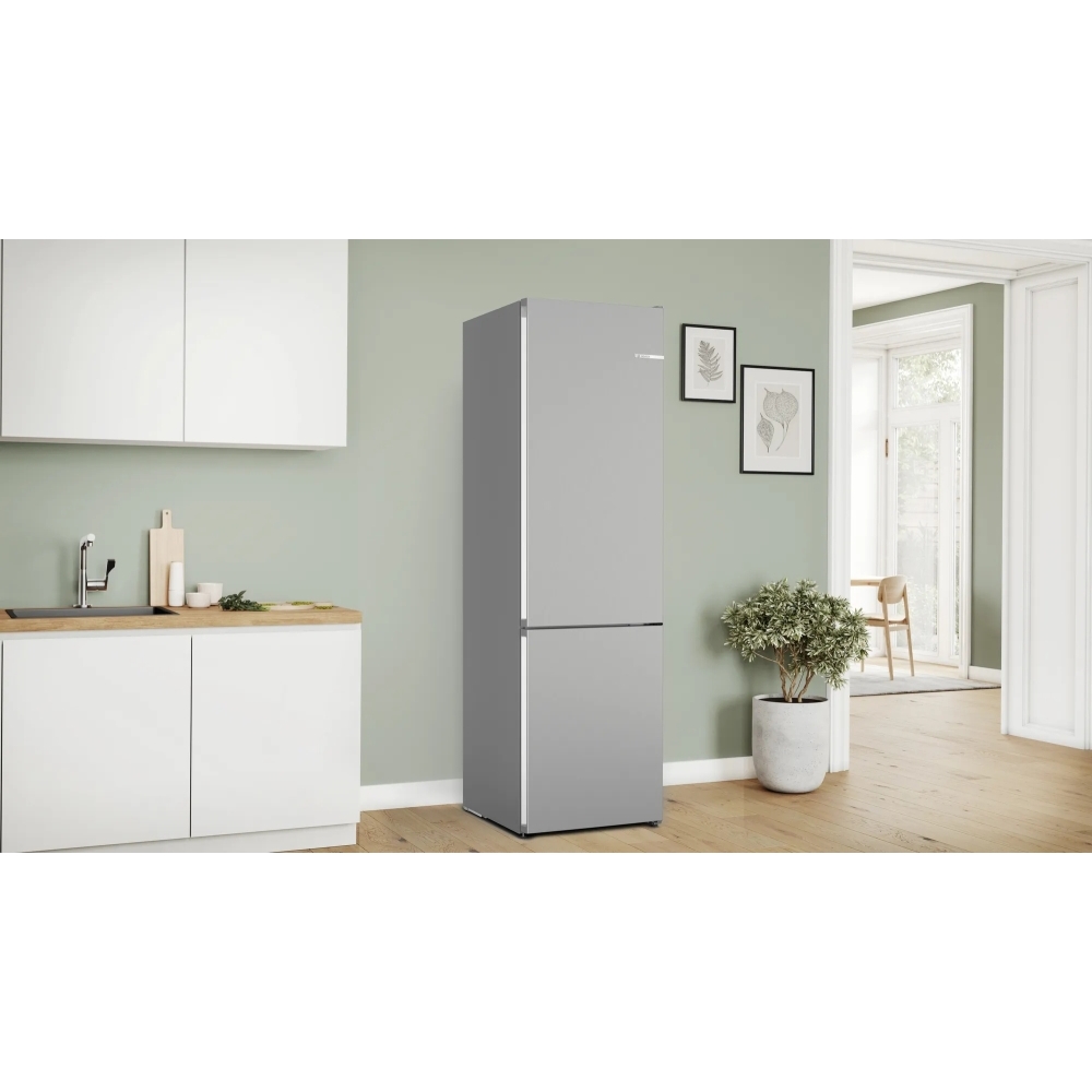 Bosch KGN392LBFG Series 4 No Frost Fridge Freezer, 70/30, Stainless Steel, B Rated