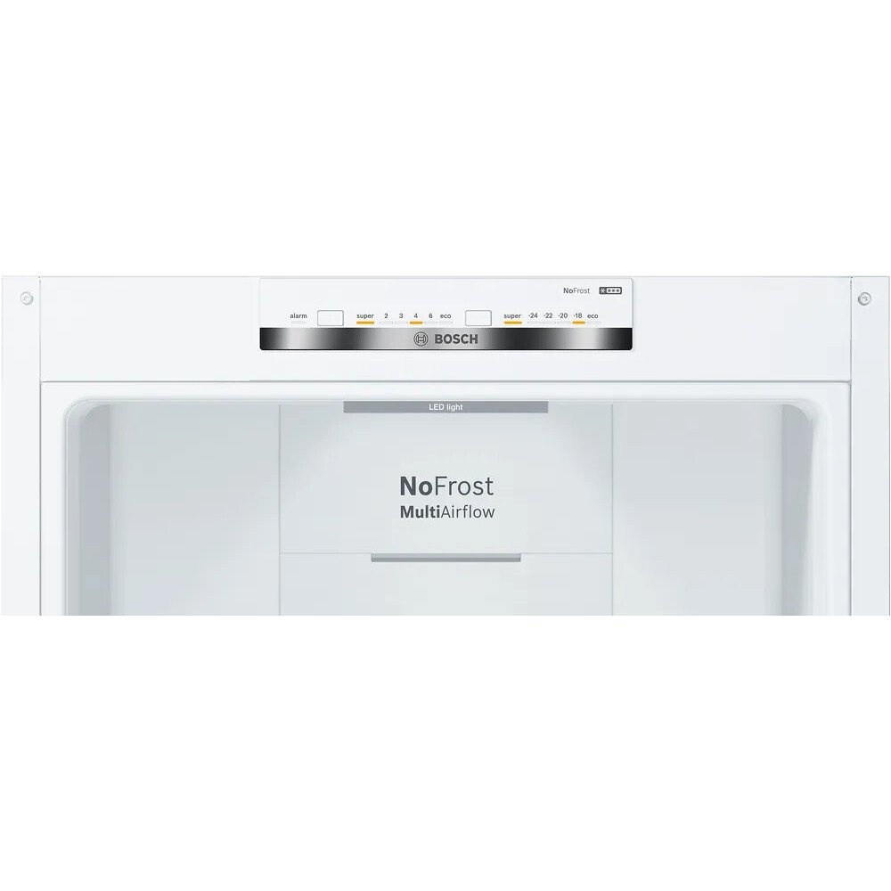 Bosch KGN392WEBG Series 4 Total No Frost Fridge Freezer, 70/30, White, E Rated