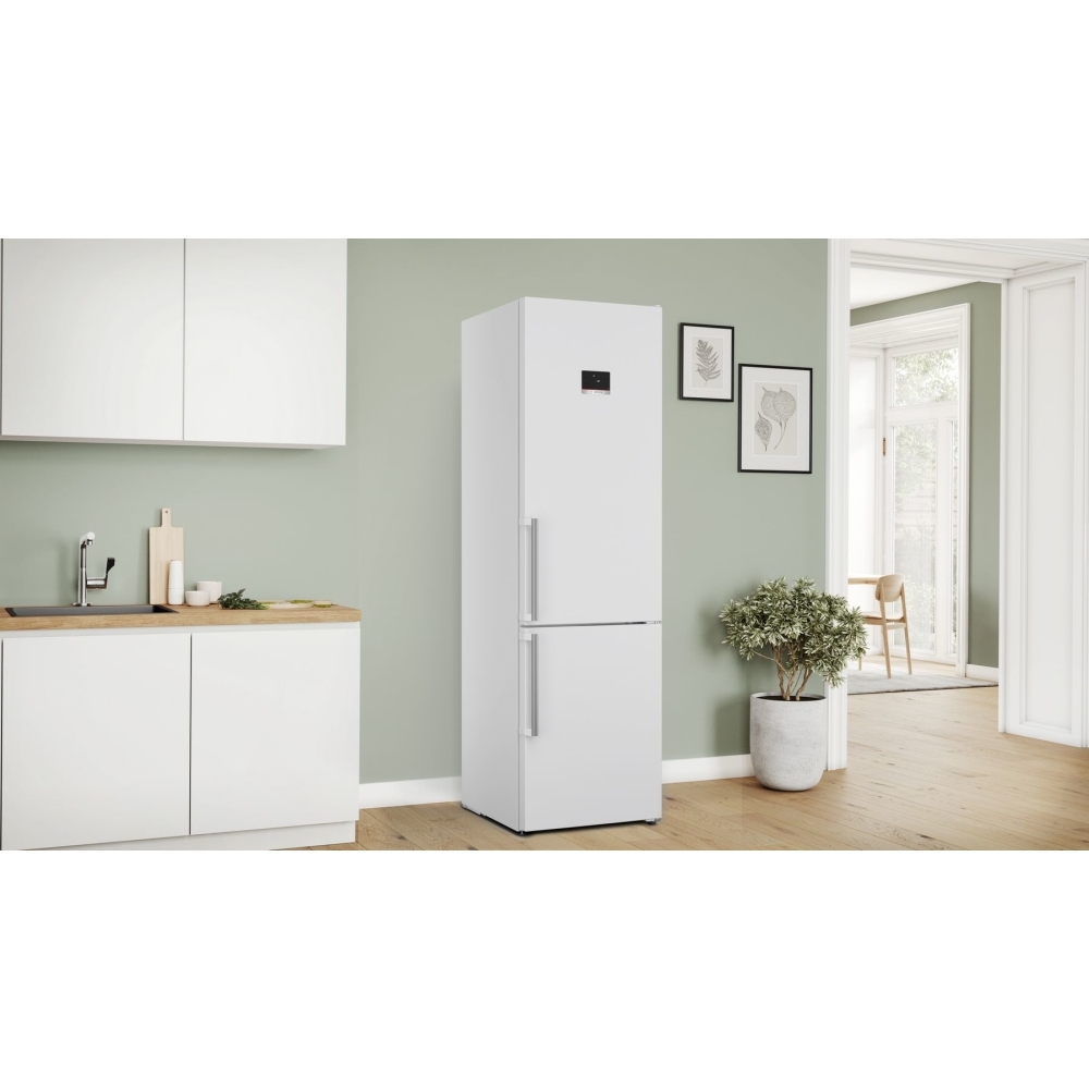 Bosch KGN39AWCTG Series 6 Frost Free Fridge Freezer, 60/40, White, C Rated