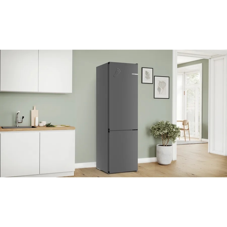 Bosch KGN39OCAFG Series 4 Total No Frost Fridge Freezer, 70/30, Grey, A Rated