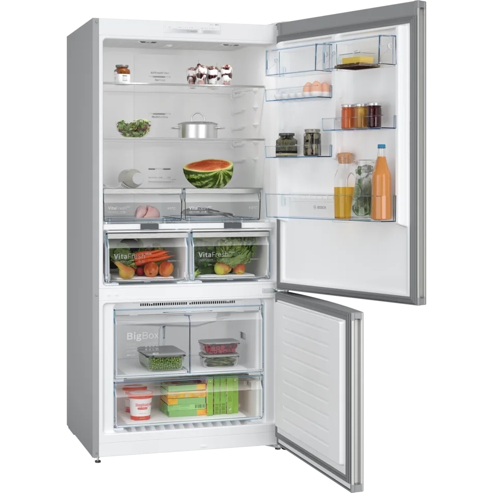 Bosch KGN86VIEAG Total No Frost Fridge Freezer, 70/30, Stainless Steel, E Rated