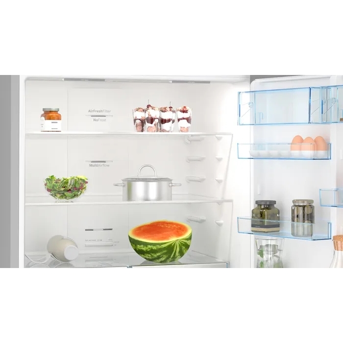 Bosch KGN86VIEAG Total No Frost Fridge Freezer, 70/30, Stainless Steel, E Rated