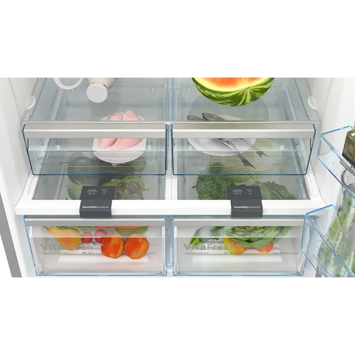 Bosch KGN86VIEAG Total No Frost Fridge Freezer, 70/30, Stainless Steel, E Rated