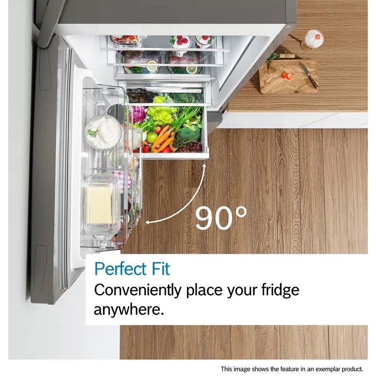Bosch KGN86VIEAG Total No Frost Fridge Freezer, 70/30, Stainless Steel, E Rated