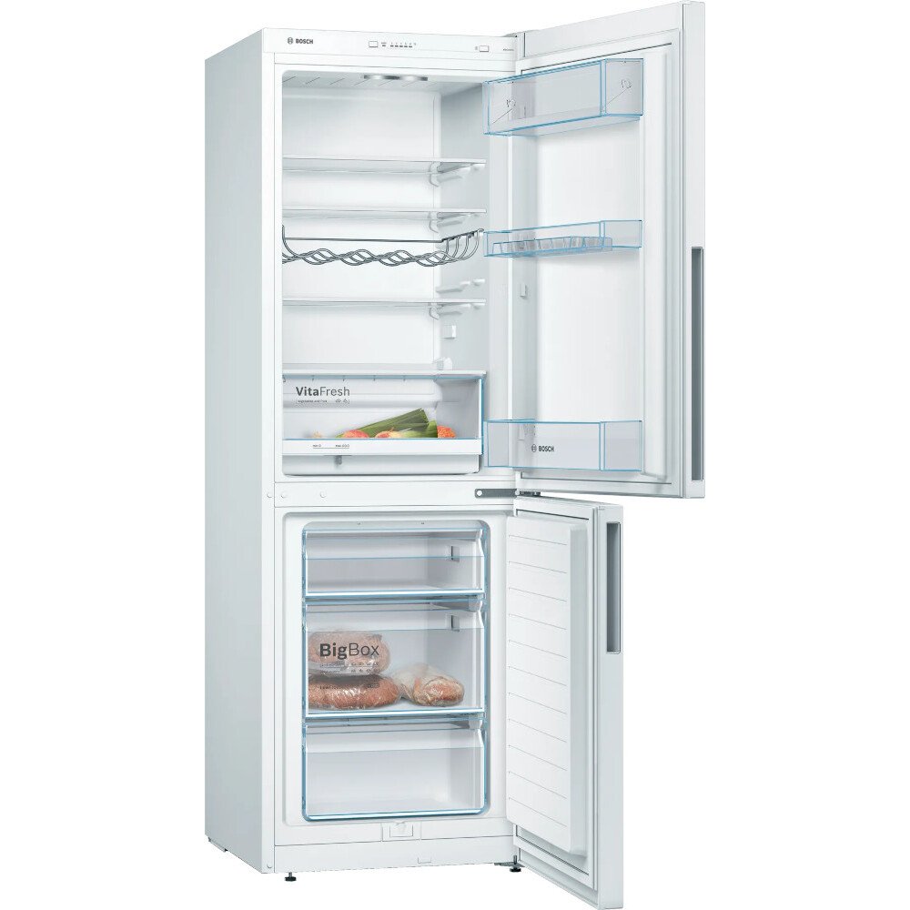 Bosch KGV336WEAG Series 4 Low Frost Fridge Freezer, 60/40, White, E Rated