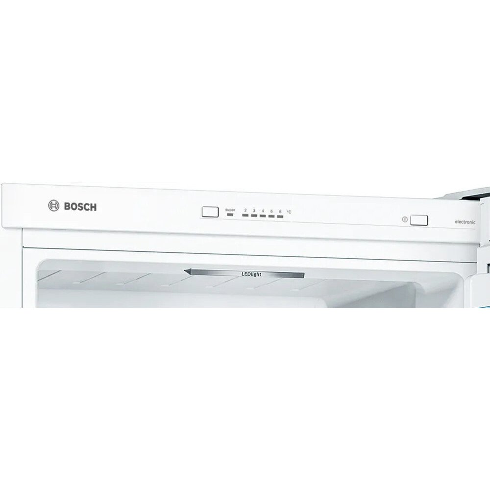 Bosch KGV336WEAG Series 4 Low Frost Fridge Freezer, 60/40, White, E Rated